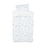 Постельное бельё в детскую кроватку (пятнышки голубые