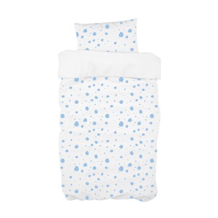 Постельное бельё в детскую кроватку (пятнышки голубые