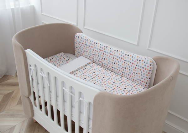 Постельное бельё в детскую кроватку «Разноцветные буквы» (сатин) — изображение 4