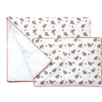 Постельное бельё в детскую кроватку «Серые овечки» (кант