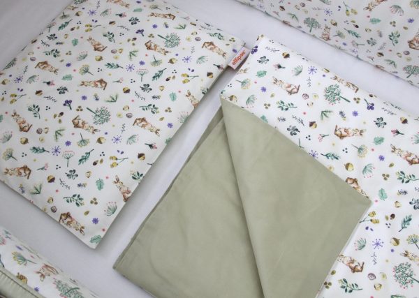 Постельное бельё в детскую кроватку «Зайчики с желудями» — изображение 4