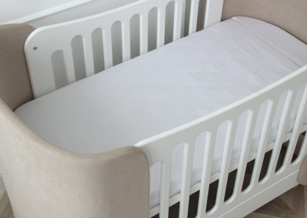 Простынь для кроватки KIDI soft от 0 до 4 лет (белый, сатин) — изображение 3