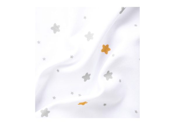 Простынь для кроватки KIDI soft от 0 до 4 лет (звёзды микс, трикотаж) — изображение 3