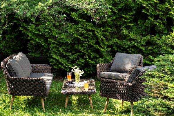 "Прованс" лаунж-зона плетеная из искусственного ротанга, цвет коричневый — изображение 3