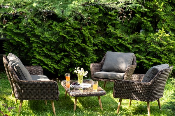 "Прованс" лаунж-зона плетеная из искусственного ротанга, цвет коричневый — изображение 4