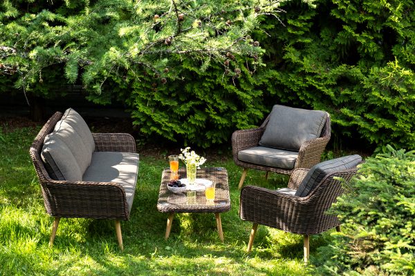 "Прованс" лаунж-зона плетеная из искусственного ротанга, цвет коричневый — изображение 5