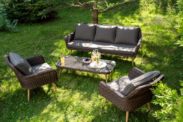 "Прованс" лаунж-зона плетеная из искусственного ротанга