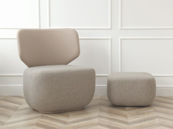 Пуф E5.2 (бежевый, рогожка) — изображение 3