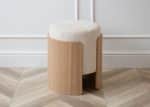 Пуф Lagom (молочный, натуральный дуб) — изображение 4