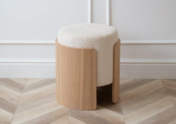 Пуф Lagom (молочный, натуральный дуб) — изображение 4