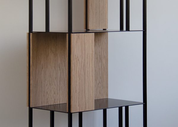 Сет №2 из панелей для стеллажа Stripe (натуральный дуб) — изображение 2