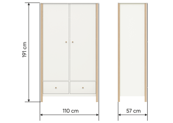 shkaf-classic-2-h-stvorchatyj-seryj-3 Шкаф Classic 2-х створчатый (серый) — изображение 4