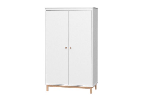 Шкаф Classic 2-х створчатый со скрытыми ящиками (белый)