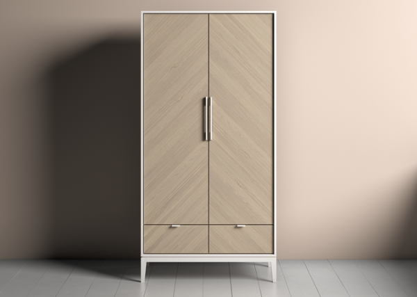 Шкаф Fjord 2-х створчатый (белый) — изображение 3