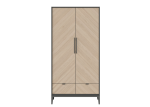 Шкаф Fjord 2-х створчатый (темно-серый)