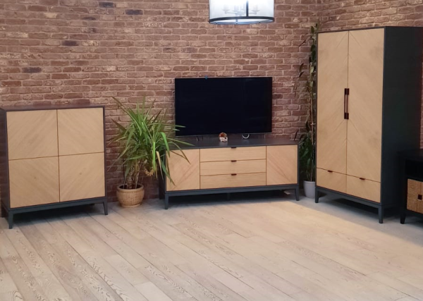 Шкаф Fjord 2-х створчатый (темно-серый) — изображение 3