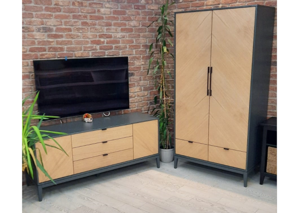 Шкаф Fjord 2-х створчатый (темно-серый) — изображение 4