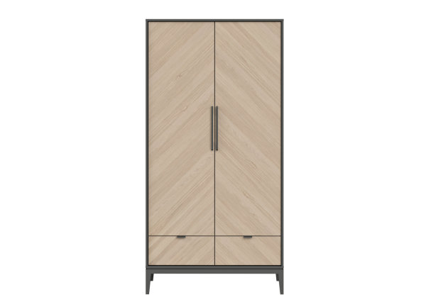 Шкаф Fjord 2-х створчатый (темно-серый)