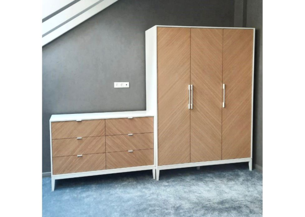 Шкаф Fjord 3-х створчатый (белый) — изображение 4