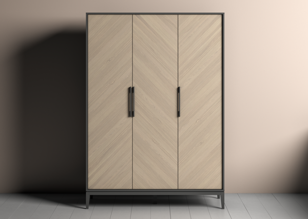 Шкаф Fjord 3-х створчатый (темно-серый) — изображение 3