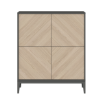 Шкаф Fjord 4 двери (темно-серый)