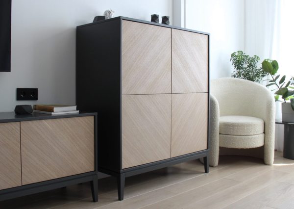 Шкаф Fjord 4 двери (темно-серый) — изображение 4