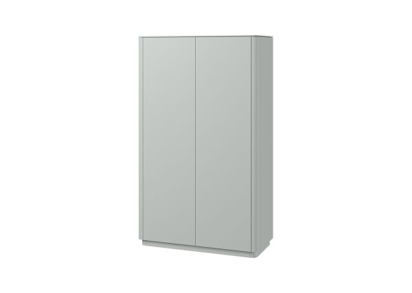 Шкаф Tammi 2-х створчатый высокий (светло-серый) — изображение 2