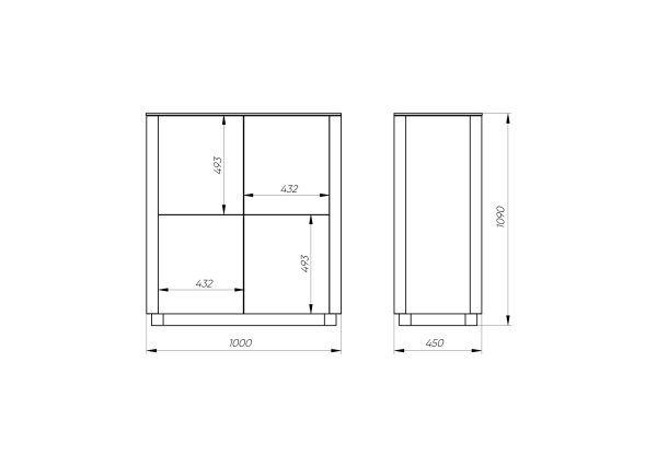 Шкаф Tammi 4 двери (черный) — изображение 4