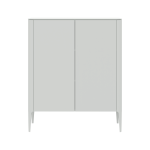 Шкаф Type 2 двери низкий (белый)