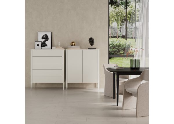 Шкаф Type 2 двери низкий (молочный) — изображение 3