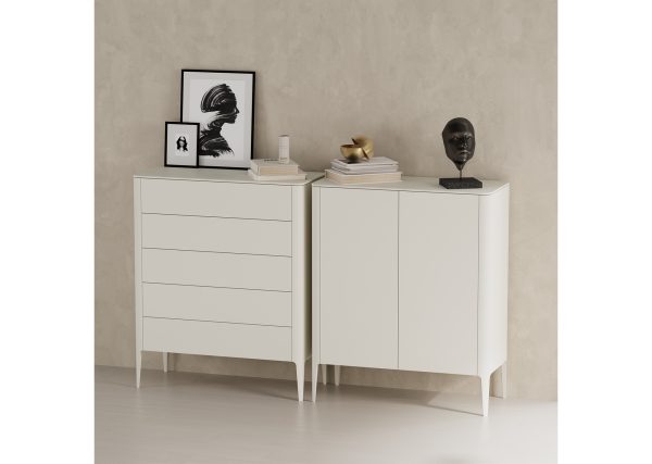 Шкаф Type 2 двери низкий (молочный) — изображение 4