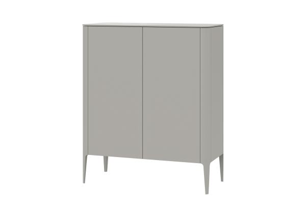 Шкаф Type 2 двери низкий (серо-бежевый) — изображение 2