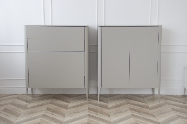 Шкаф Type 2 двери низкий (серо-бежевый) — изображение 4