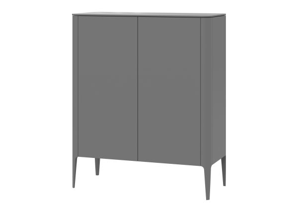 Шкаф Type 2 двери низкий (серый) — изображение 2