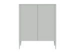 Шкаф Type 2 двери низкий (светло-серый)