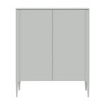 Шкаф Type 2 двери низкий (светло-серый)
