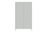 Шкаф Type 2-х створчатый высокий (светло-серый)