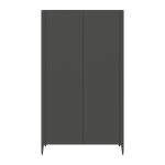 Шкаф Type 2-х створчатый высокий (темно-серый)