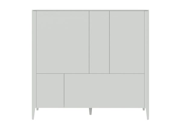 Шкаф Type 3 двери 2 ящика высота 135 см (белый)