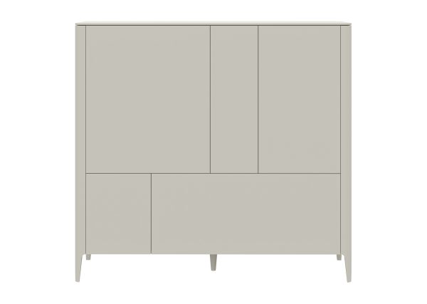 Шкаф Type 3 двери 2 ящика высота 135 см (молочный)