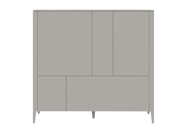 Шкаф Type 3 двери 2 ящика высота 135 см (серо-бежевый)