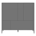 Шкаф Type 3 двери 2 ящика высота 135 см (серый)