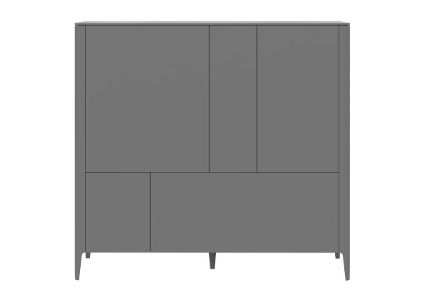 Шкаф Type 3 двери 2 ящика высота 135 см (серый)