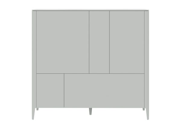 Шкаф Type 3 двери 2 ящика высота 135 см (светло-серый)