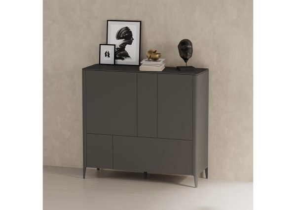 Шкаф Type 3 двери 2 ящика высота 135 см (темно-серый) — изображение 4