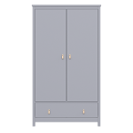 Шкаф Wood 2-х створчатый (серый)