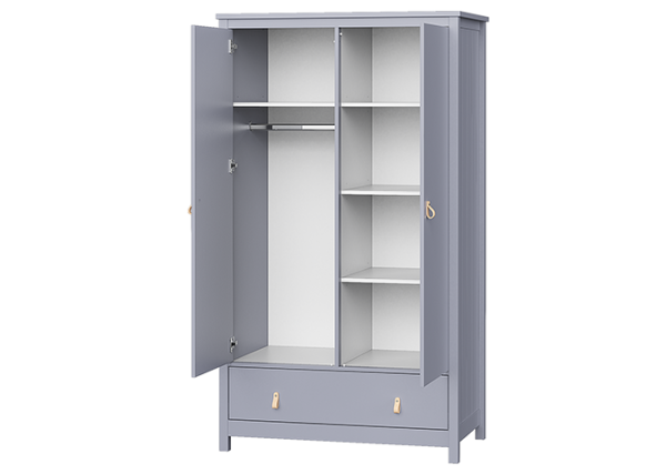 Шкаф Wood 2-х створчатый (серый) — изображение 4