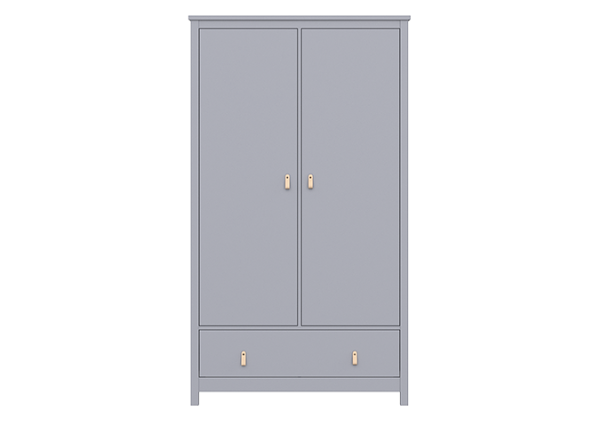 Шкаф Wood 2-х створчатый (серый)