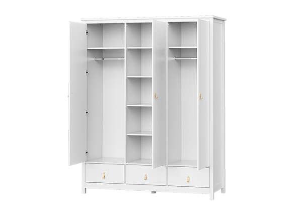 Шкаф Wood 3-х створчатый (белый) — изображение 4