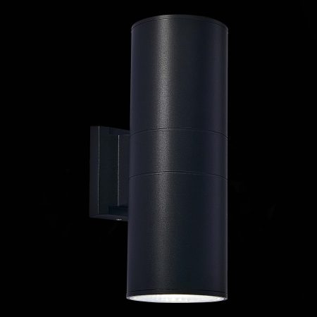 SL074.411.02 Светильник уличный настенный ST-Luce Черный/Черный LED 2*8W 4000K TUBO